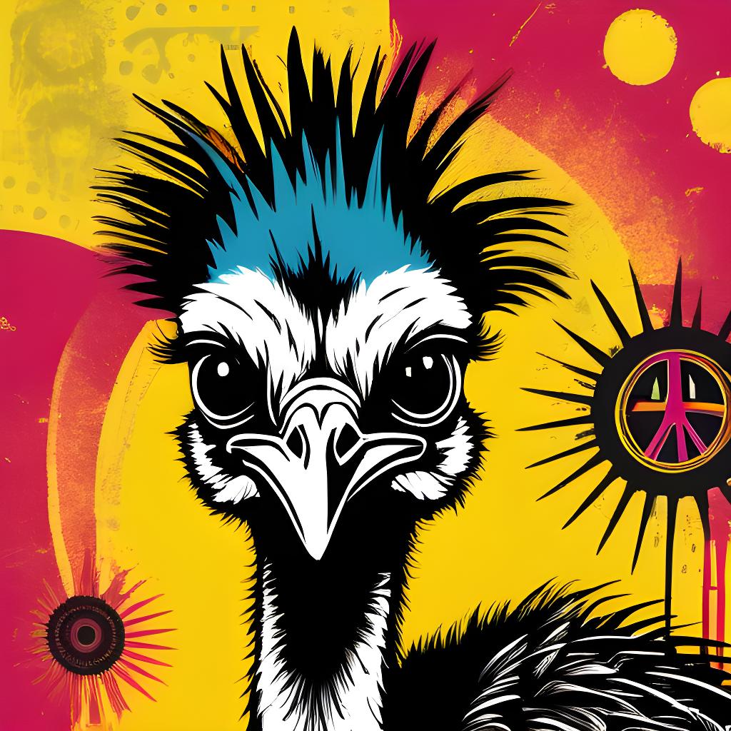  Bin Chicken Punk Emu